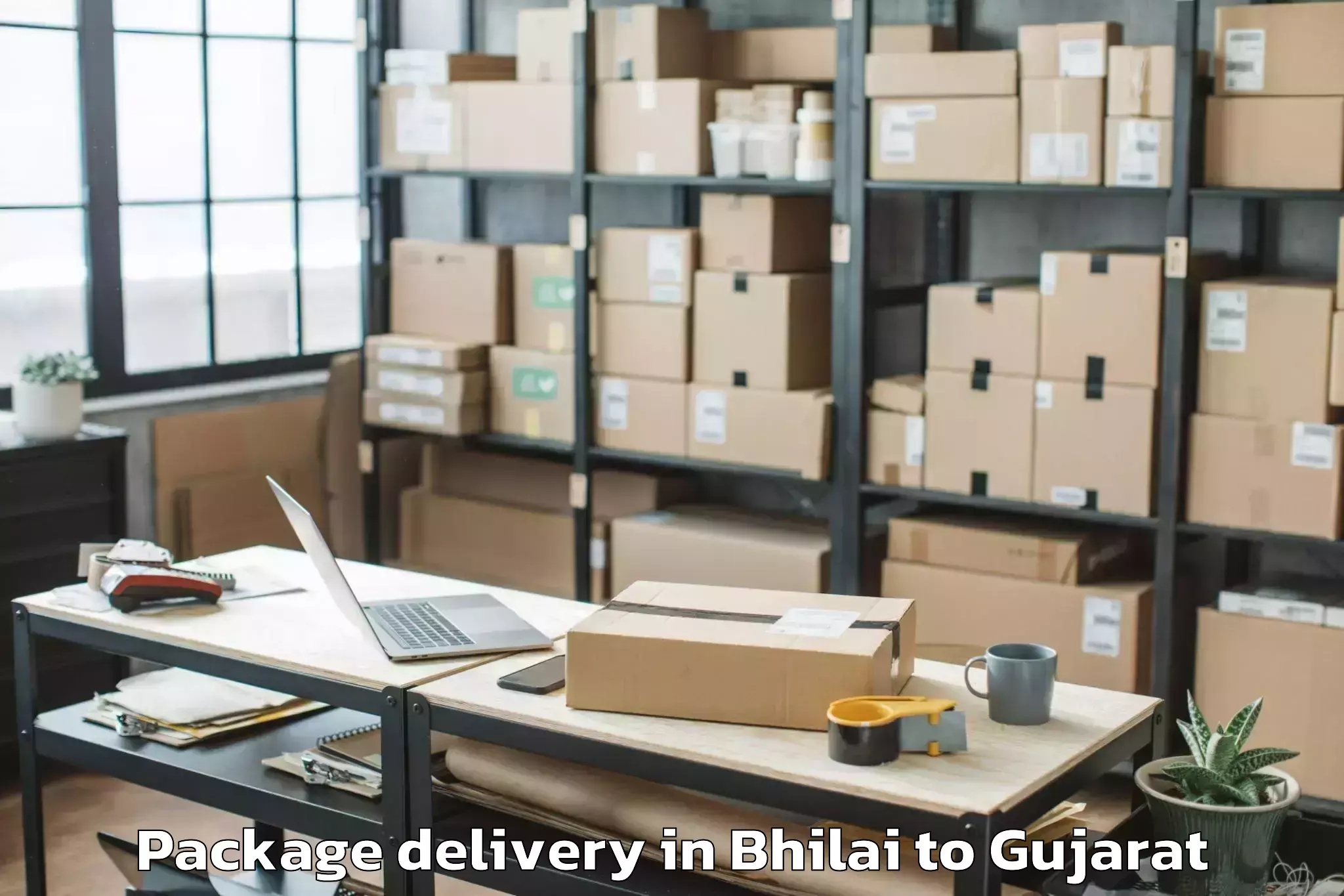 Affordable Bhilai to Bhavnagar Package Delivery